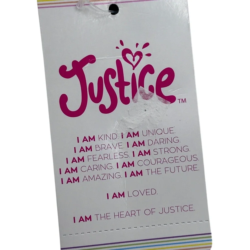 Justice girls white